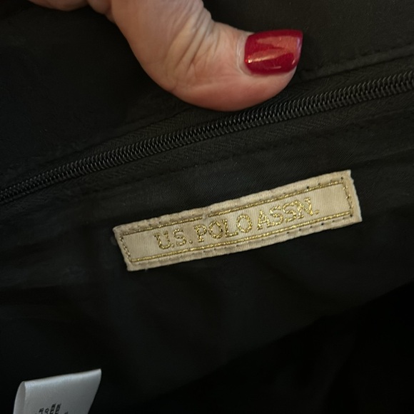 - US Polo Assn black patent vinyl bag - Picture 7 of 11